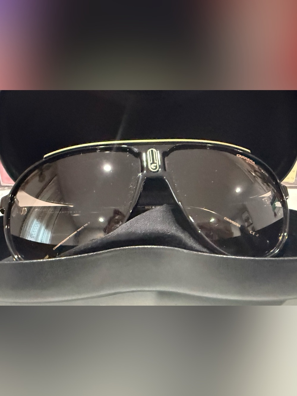 New Unisex Carrera Champion 65 Black/ Gray Aviator Sunglasses!